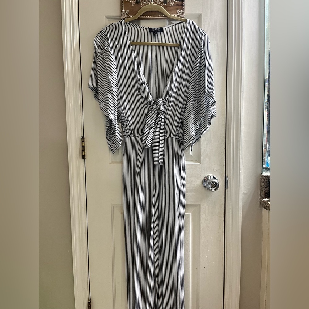 Audrey 3 Plus 1 Striped Jumpsuit